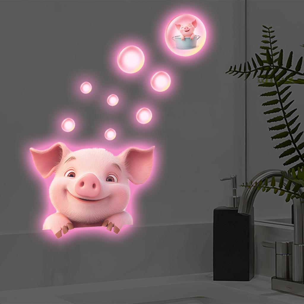 Luminous Fairy Mermaid Wall Stickers Kids Bedroom Home Decor Glow In The Dark Fairy Butterfly Decal Stickers Switch Wallpaper