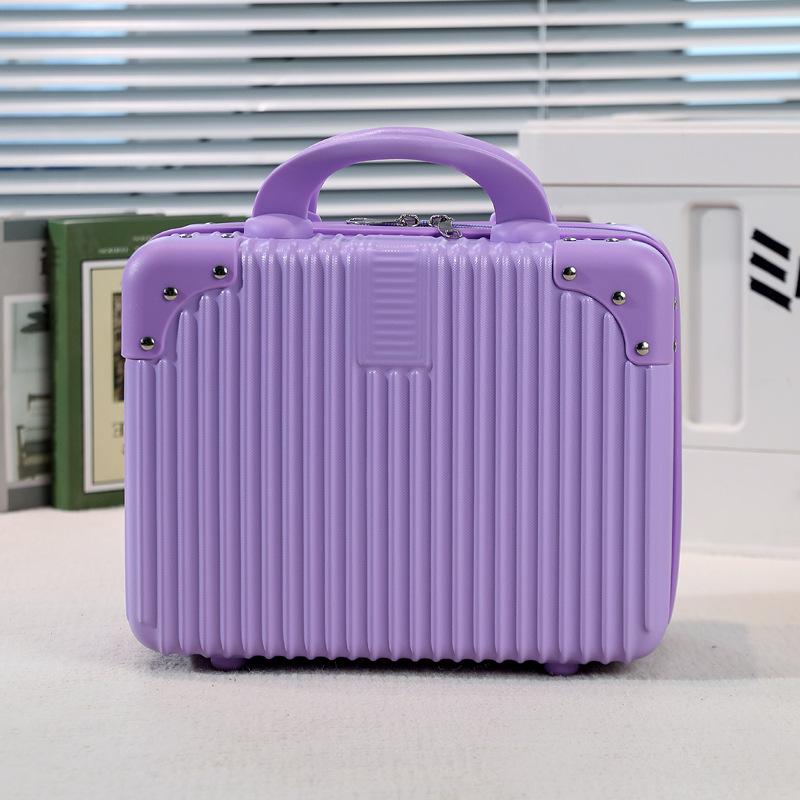 Damen 14-Zoll Minzgrüner Make-up-Koffer: Stilvolles kleines Reisegepäck & Souvenirbox