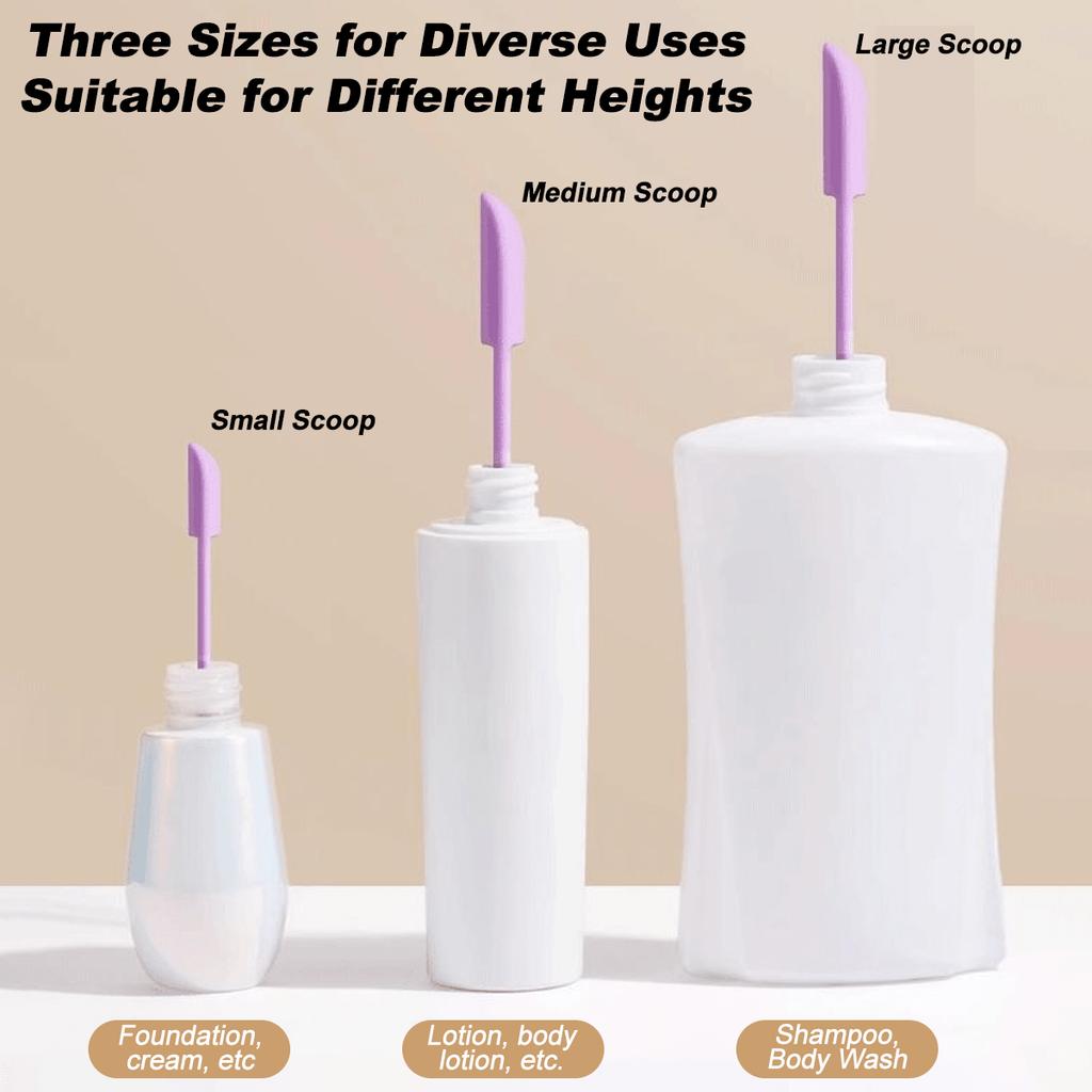3pcs Silicone Makeup Spatula And Scraper Set, Dual-Ended Multi-Functional Beauty Tools, Suitable For