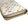 Louis Vuitton M60241 MonogramMulticolore Zippy Wallet Long Wallet White/pink