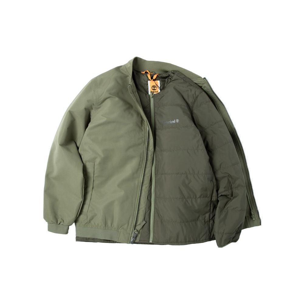 Timberland Olive Green Reversible Quilted Insulated Jacket A6M4N590 S