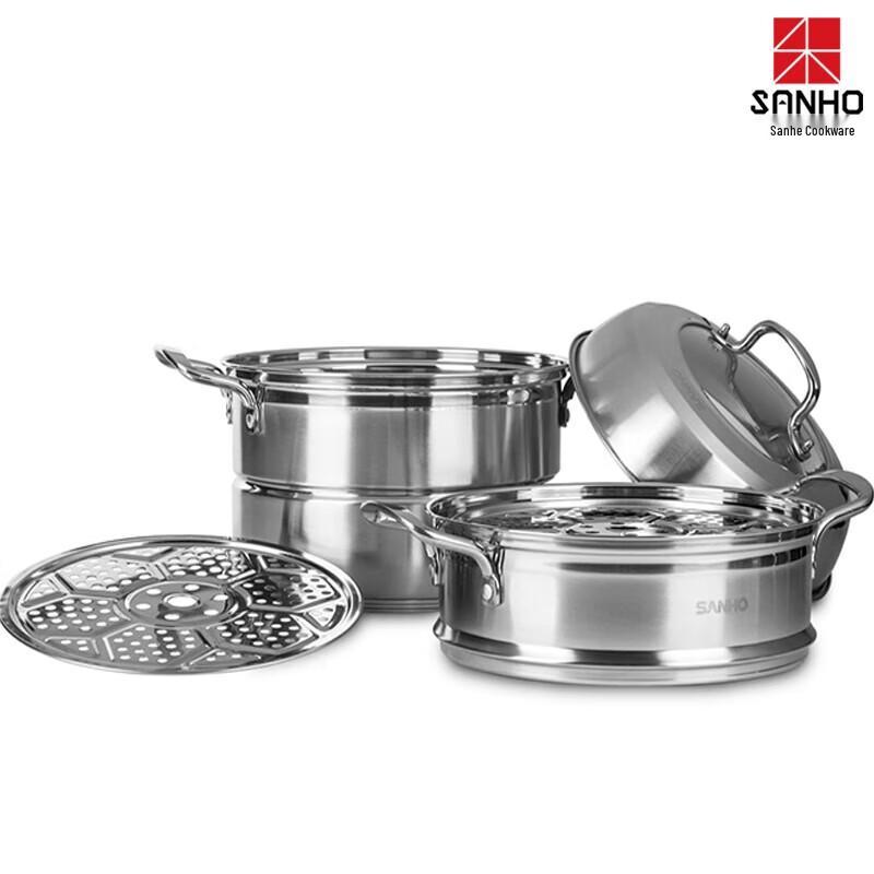 Sanhe 304 Stainless Steel 3-Layer Steamer Pot