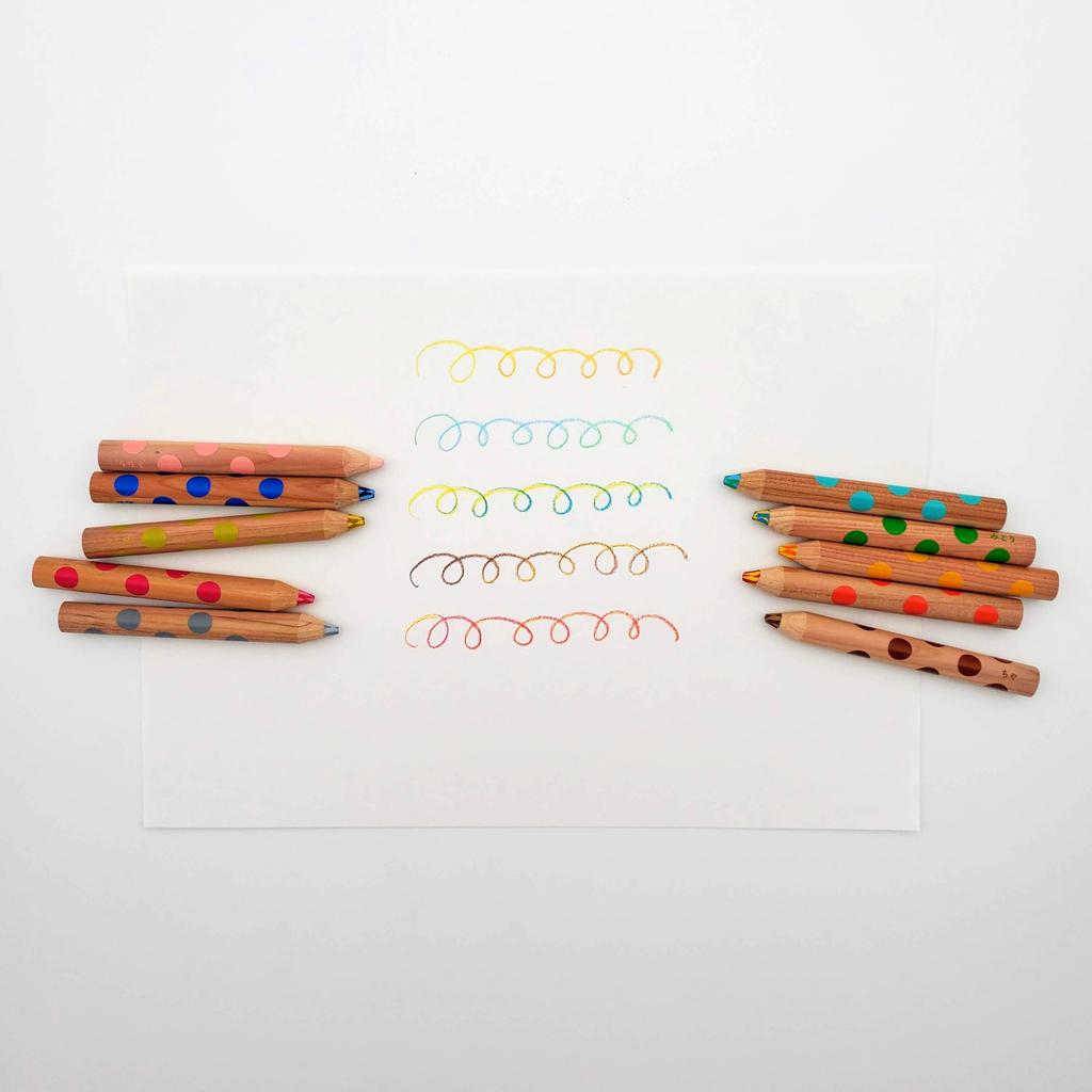 Uneven Coloring Book Set Coloring Mixed Colored Drawing Stationery for Drawing Gift [Mamefuji Original] (Uneven Book, Pencils, Book) Toddlers, Set,