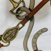 [USED]85B173 Hermes Carre 90 Scarf Silk Brown