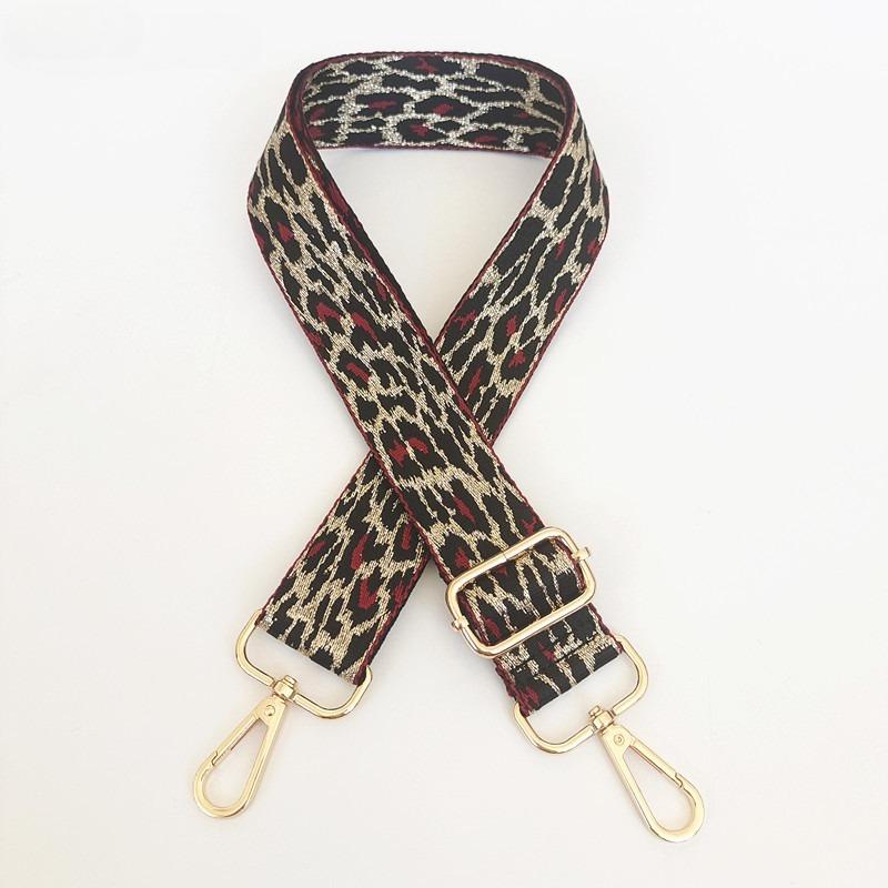 New Color Leopard Print Luggage Accessories Strap Adjustable Shoulder Crossbody Women's Bag Versatile Long Strap Broadband
