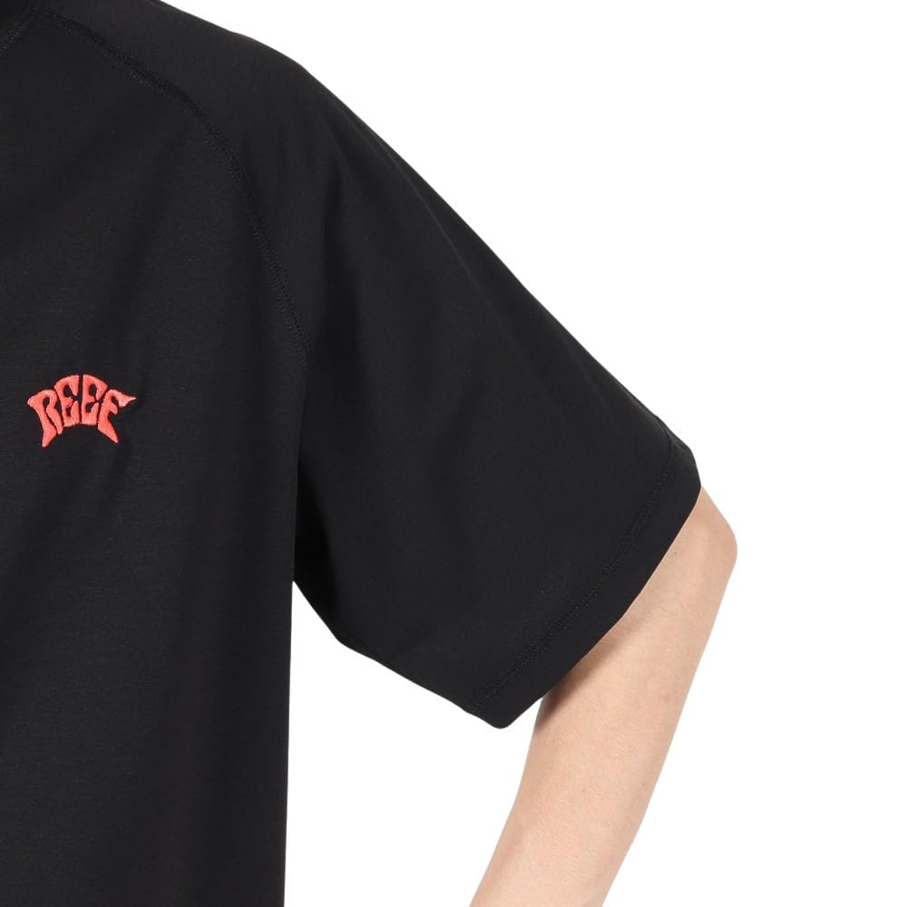 Leaf Men's Black Edition Rash S/S Tee Short Sleeve Shirt, Black (Black)