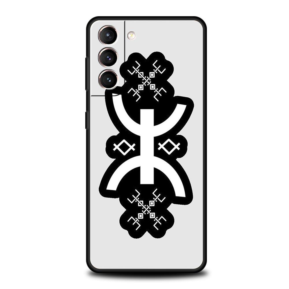 

Amazigh Berber Flag Phone Case For Samsung Galaxy S24 S23 S22 S20 Ultra S21 FE 5G S10 S9 Plus S10E S8 Soft Silicone Cover Samsung S21Ultra