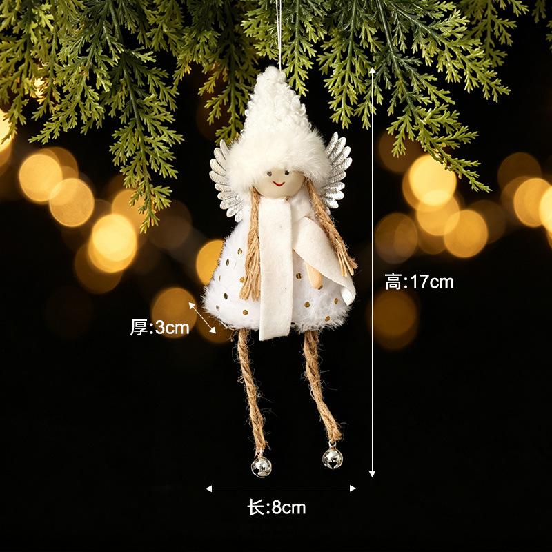New Christmas decorative sequins pentagram Santa Claus pendant home Christmas tree decoration pendant