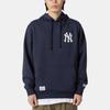 New Era Felpa con cappuccio e stampa logo MLB a maniche lunghe da uomo Blu 12715378