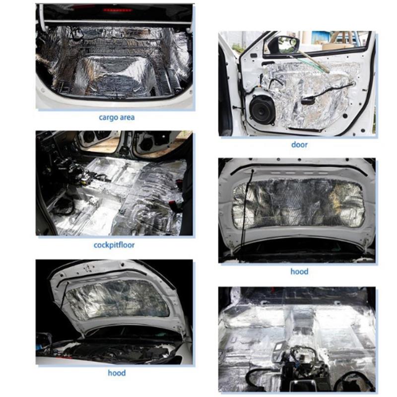 5mm Car Audio Isolation Panel Insulation Shock Absorber Hood Firewall Sound Insulation Heat Insulation Shock Absorbing Panels