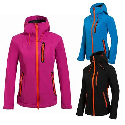 Kadın Moda Softshell Yelken Ceket Rüzgar Geçirmez Su Geçirmez Yürüyüş Ceketleri Açık Dağ ve Yürüyüş Kış Trekking Ceket