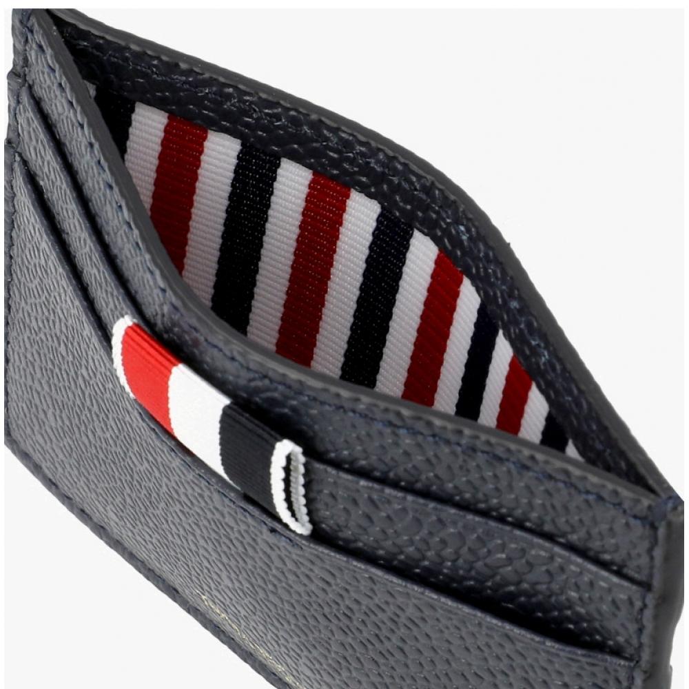 Thom Browne Pebble Grain 4 Bar Stripe Card Wallet Uaw075a 00198 415