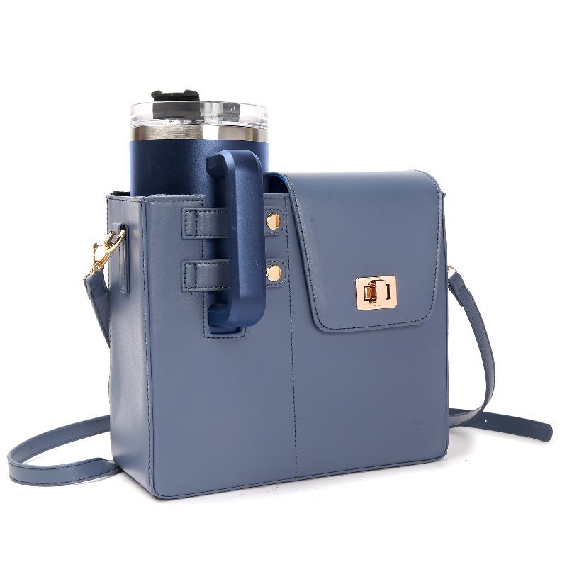 Out-door Water Bottle Bag Protecting Case Strap Style Bag Storage Organizer For Tumbler Quencher Coffee Cup Sleeve Pouch