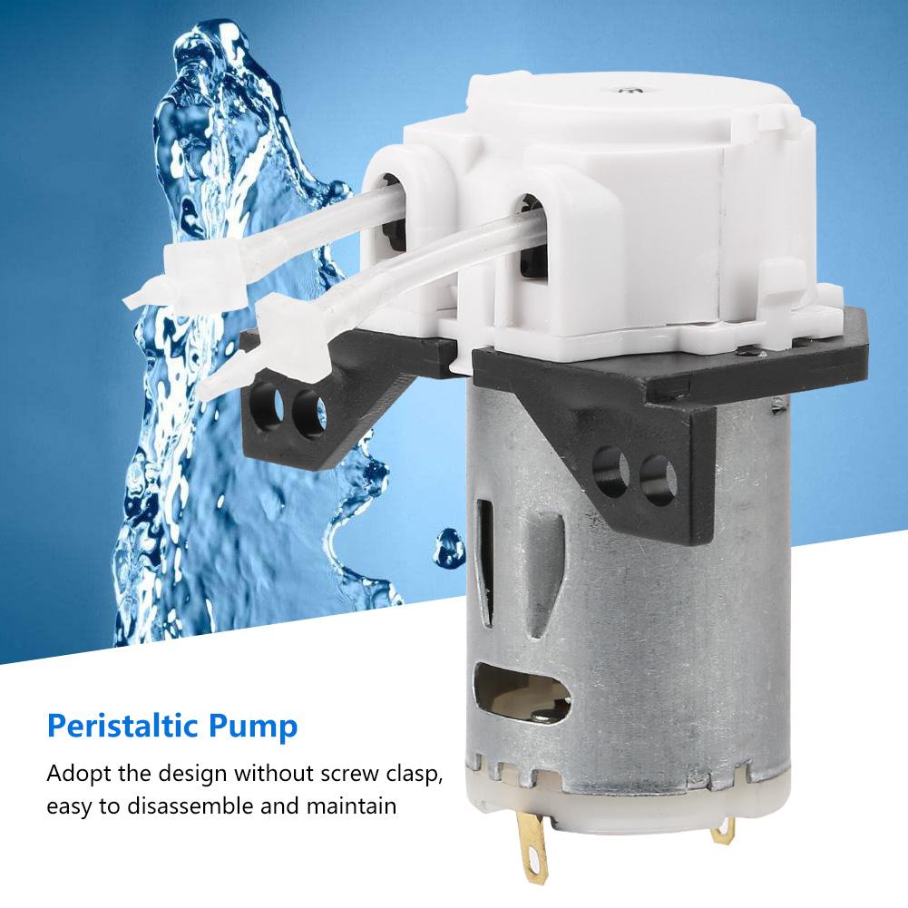Dosing Pump   Peristaltic Tube Head For Aquarium   Chemical Analysis (black 12v 1*3)