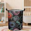 1pc, Mandalas Flowers Laundry Basket with Handles Tote Bag Colorful Laundry Hamper Foldable Clothes Storage Bucket Organizer for Bathroom Laundry Bedr