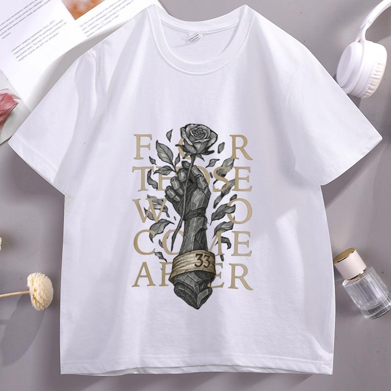 Expedition 33 Tshirt Unisex Women Casual for Those Who Come After Vintage Tshirt Casual Cotton Short Sleeve Round Neck Tees