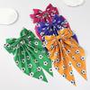 World Cup Football Print Hair Bow with Ribbon - US, Canada, Mexico Edition