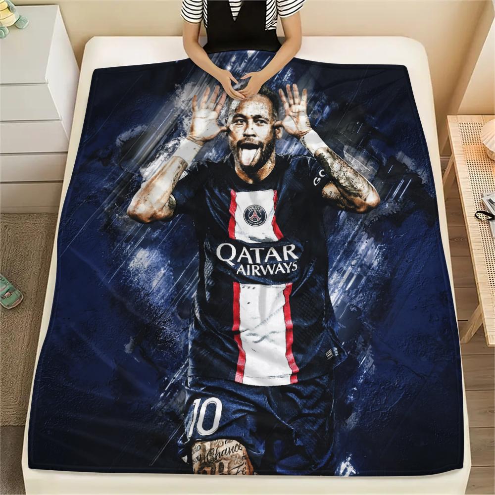 Neymar,pattern Flannel Blanket, High Quality Comfortable for All Seasons, Home Decor, Warmth and Comfort, Perfect for Gifts.