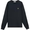 Koszulka z długim rękawem Slim Fit z logo Męskie Góry Granatowy K2S152100028S0013-V0020