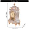 Traditional Antique Tabletop Clock 12 Different Melodies Precise Hourly Reminder Carvings Pendulum Mantels Clock Gift