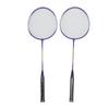 2 Pcs Badminton Racket Ferroalloy Skidproof Handle Purple Badminton Racquets Set for Beginner Students Professional