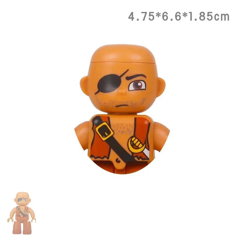 Groot Formaat Bouwsteen Avontuursschip Serie Compatibel Duplo Dappere Piraten Schateiland Kinderen Cadeaus Montage Speelgoed