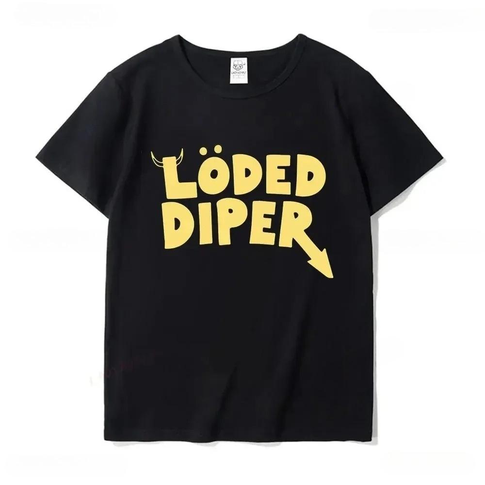Funny Clothes LODED DIPER DIARY OF A WIMP KID Printed Tshirt Tops Men Women Summer Comfortable Tops Unisex Street Fashion