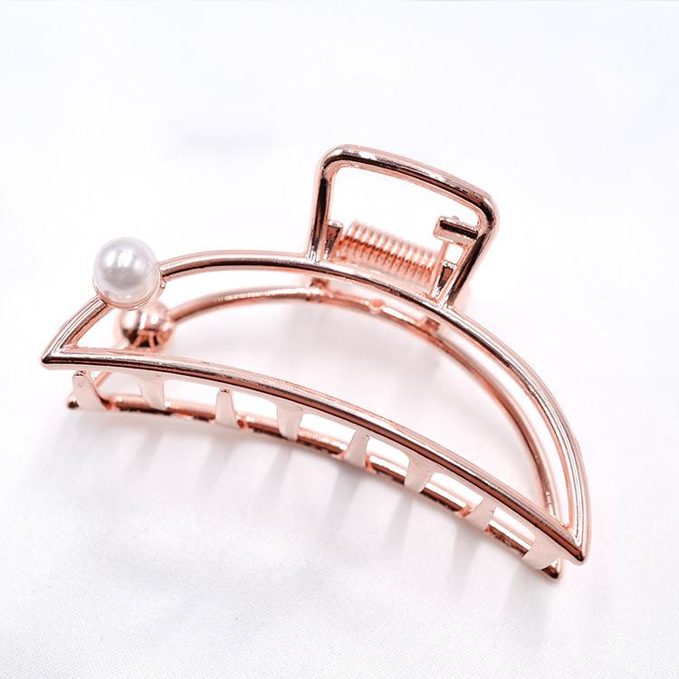 Unique Fashion Hair Accessories Ladies Geometric Metal Korean Hair Claw Clip