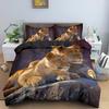 3D Lion Print King Bedding Set Custom Animal Adult Kids Queen Duvet Covers Comforter/Quilt/Blanket Cover Sets With Pillowcase