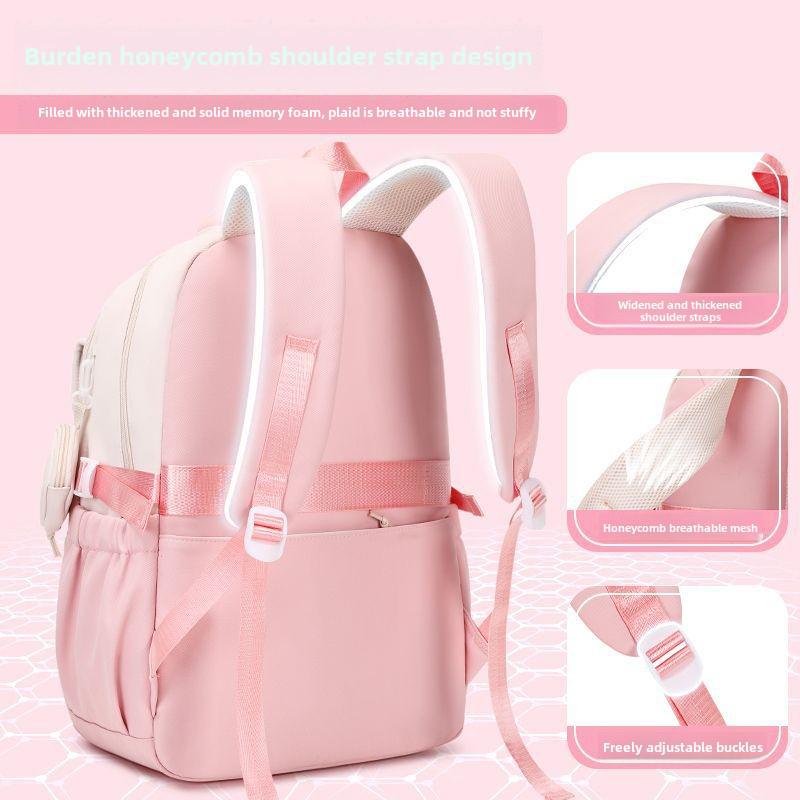 2024 Capybara Girls' Backpack: Stylish, Spacious & Perfect for Grades 1-6