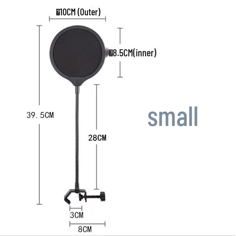 Universal Large Microphone Pop Filter Windscreen for Streaming, Singing, Recording Studio