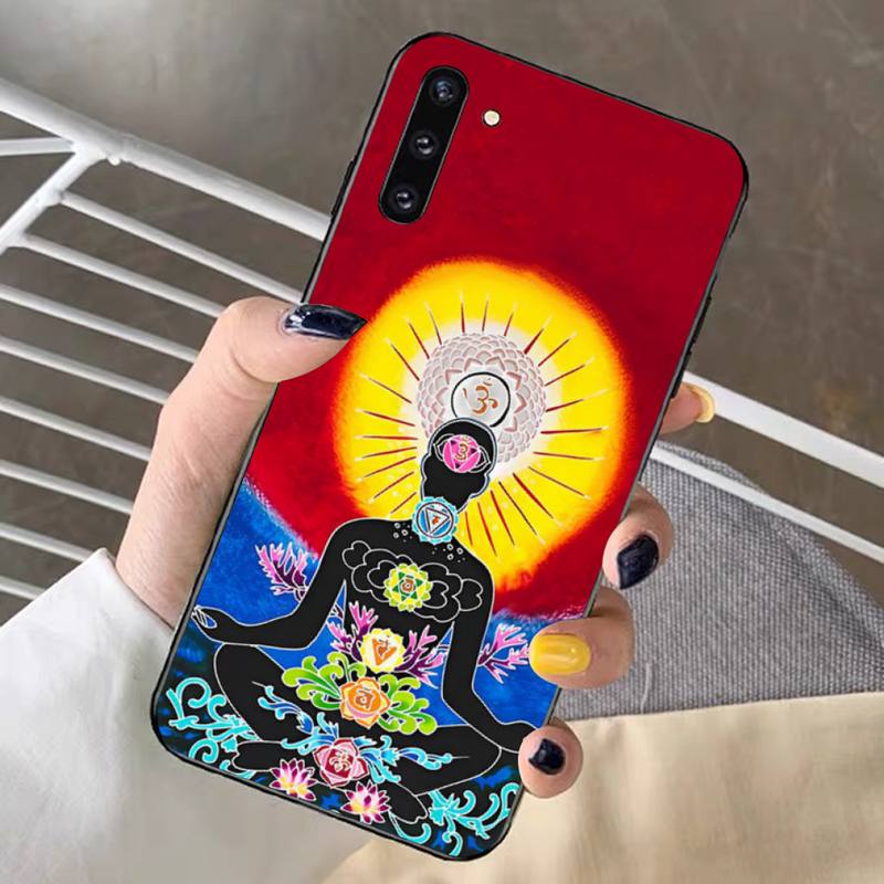 Mandala Chakra Yoga Phone Case for Samsung Note 5 7 8 9 10 20 Pro Plus Lite Ultra A21 12 72