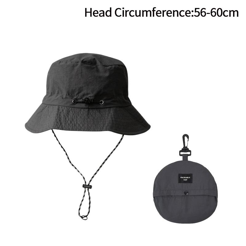 Summer Sun Protection Fisherman Bucket Hat Man Woman Outdoor Quick-drying Wide Brim Bucket Hat Fishing Hiking Anti UV Sun Cap
