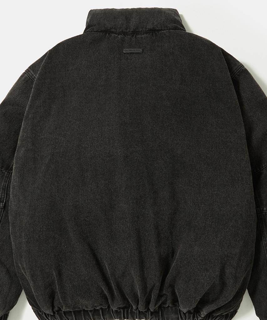Columbia University B/S Street Denim Over Puffer Gray Denim