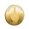Foreign Trade Commemorative Coin Metal Medal Middle Finger Gesture Coin Zero Curse Coin FUCKS Commemorative Coin