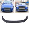 Front Bumper Lip Spoiler Racing   3 Section Type Car Front Bumper Lip Body Kit for S‑Line 8V Pre‑facelift 2013 To 2016