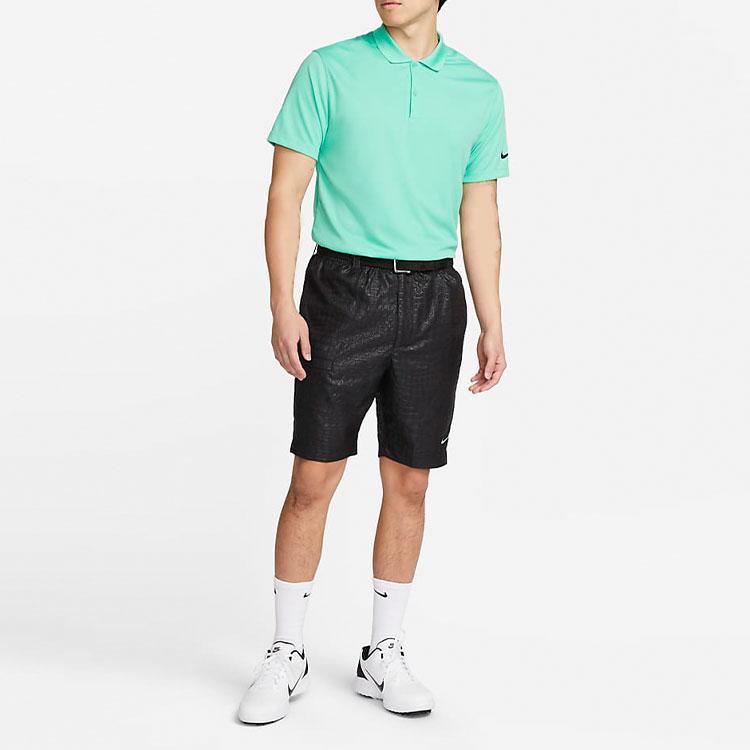 Nike Unscripted Solid Color Straight-Leg Drawstring Shorts Men Bottoms Black DX9212-011