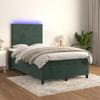 VidaXL Slatted Bed Base with LED Mattress, Upholstered Bed, Double Bed, Adult Bedroom Interior Bed, 3135996