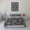 Cartoon Raccoon Cluster Scene Duvet Cover Set With 3D Printing Design Soft Polyester Bedding Set All-Season Comfort For Gifts