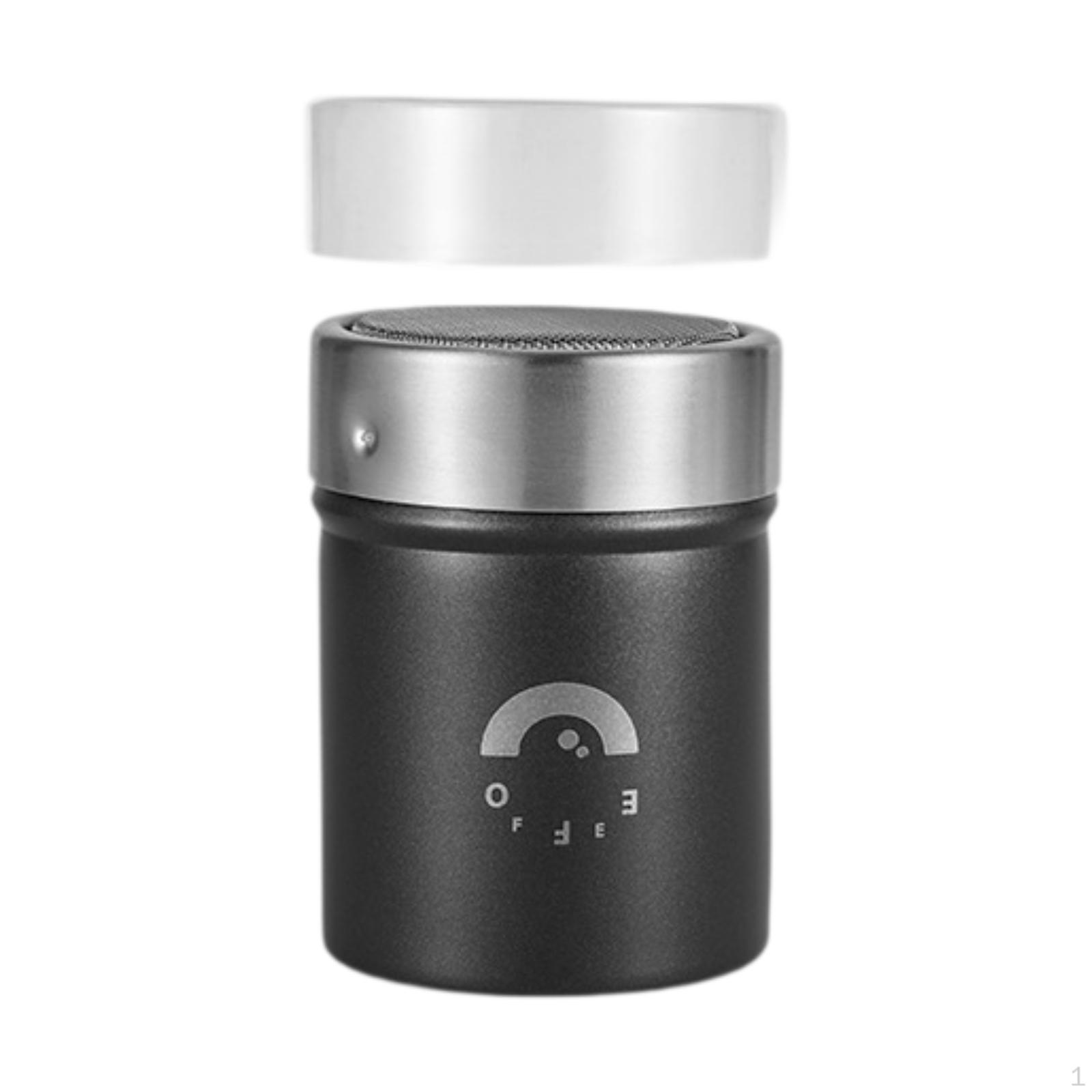 

Просеиватель муки и сахарница с крышкой для приготовления выпечки Black