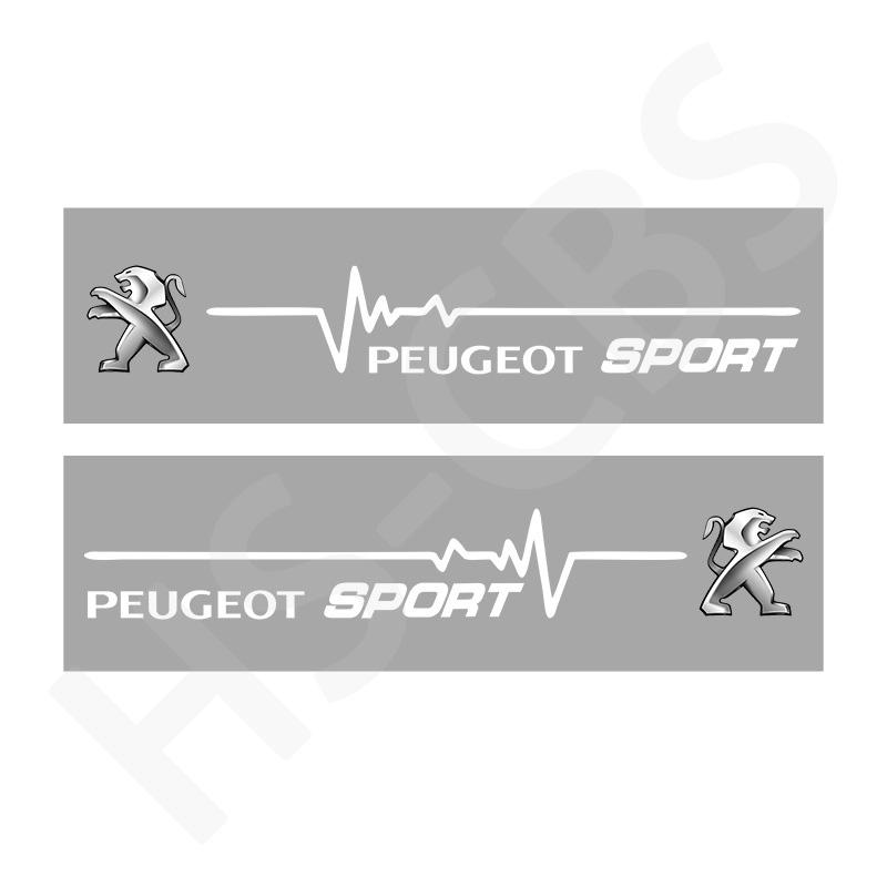 Car Sports Sticker Logo Rear Windshield Decal Window Door Bumper Trunk Decoration Stickers For Peugeot 207 307 308 407 408 508