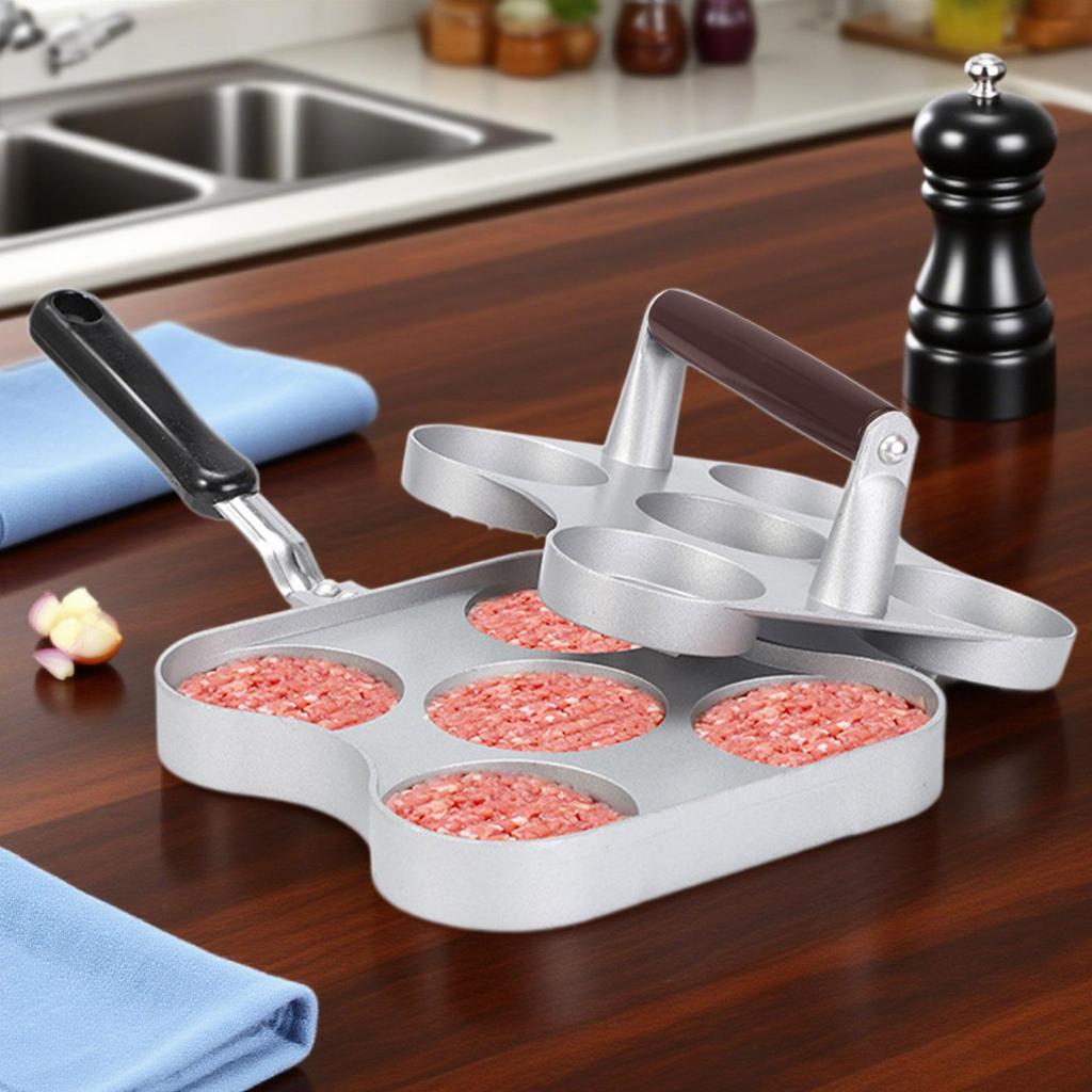 Stainless Steel Burger Press Smash Large Nonstick Griddle Weight Hamburger Patty Maker Machine for Home Kitchen