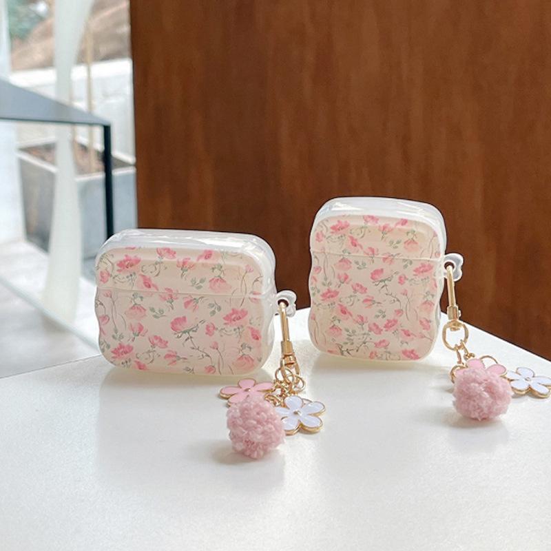 Small floral AirPods 1 protective case apple bluetooth headset case pro1 generation creative tide AirPods 1 women
