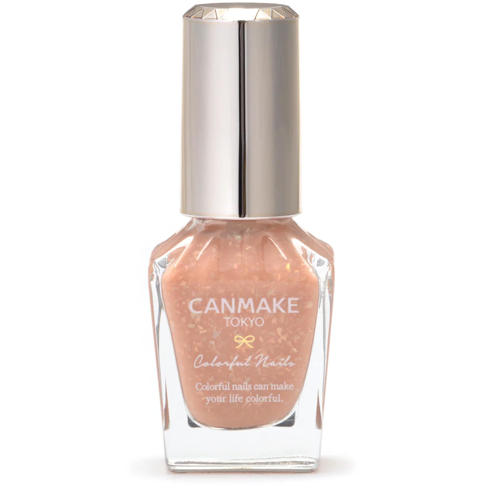 Canmake Colorful Nails N111 Абрикосовая Конфета 8мл Лак для Ногтей Высокая Пигментация Быстросохнущий Оранжевый - Пигментация, Высыхание,