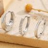 3 Paires de Boucles d'Oreilles Créoles Rondes Boucles d'Oreilles Mode Classiques avec Fermoir à Ressort Bijoux Polyvalents Empilables pour Femmes