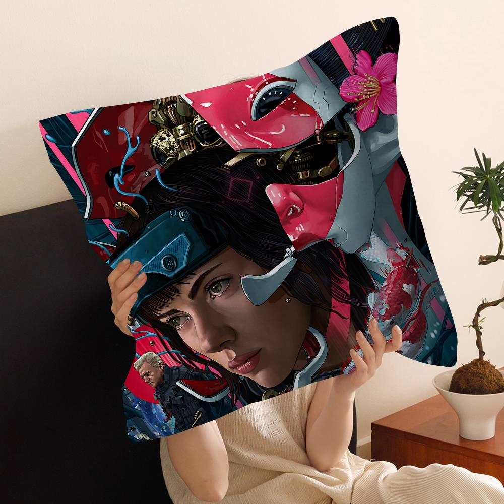 Anime G-Ghost In The Shell Lucky Dragon Pillow Cover Sofa Cushion Cover Home Room Decoration Children Gift