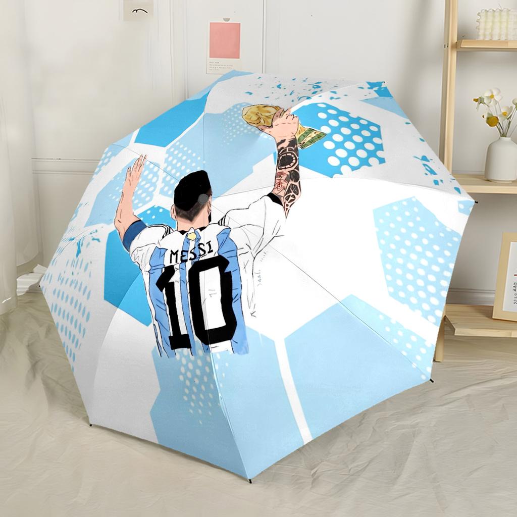 Argentina's Golden Legend Automatic Umbrella Compact & Durable 8-Rib Design Foldable Design for Outdoor Daily Use Fashionable