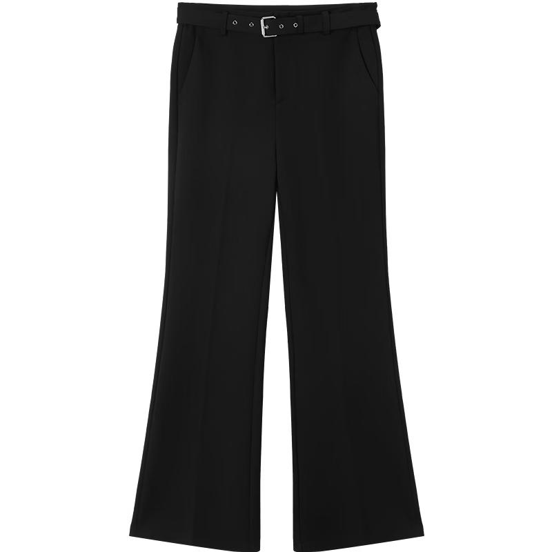 JUZUI Women s Retro Slim Flared Commuter Pants XL