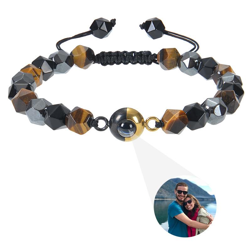 

JYL TS Bracelet Yoga Mixed Stones Enhances Calm & Anxiety Relief three layer полевой шпат