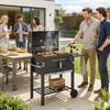 Charcoal Grill, with Height-Adjustable Coal Pan - Black